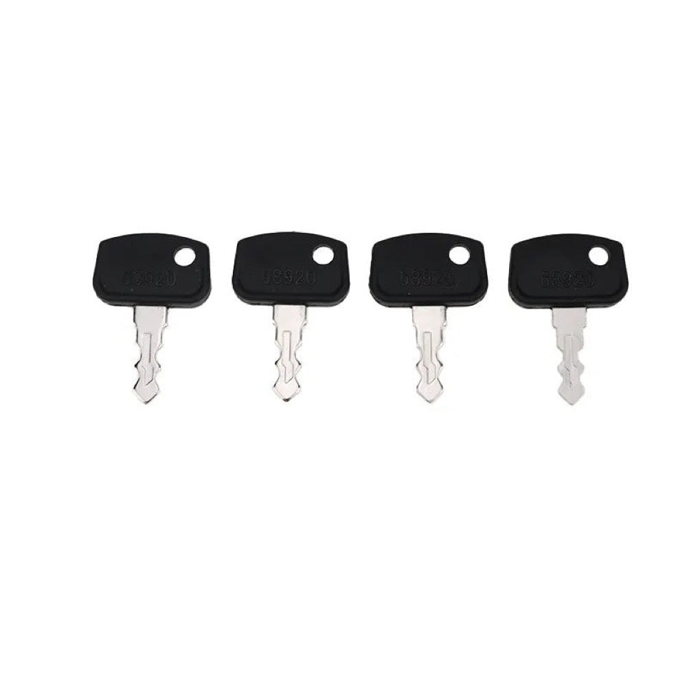 4 Pcs Ignition Key 68920 PL501-68920 for use with Kubota B26 BX1850D BX1860 BX1870 BX1870-1 BX2350D BX2360 BX2370 BX2370-1 BX24D BX25 BX25DLB BX25DLB-1